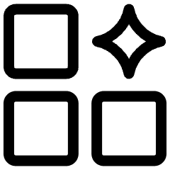 Ai Generate Variation Spark Icon from Ultimate Regular Set