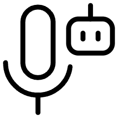 Ai Generate Voice Robot 2 Icon from Ultimate Light Set