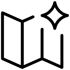 Ai Map Generating Spark Icon from Ultimate Light Set