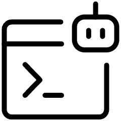 Ai Prompt Robot Icon from Ultimate Light Set