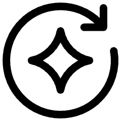 Ai Redo Spark Icon from Ultimate Regular Set