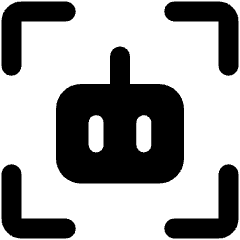 Ai Scanner Robot Icon from Ultimate Bold Set
