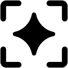 Ai Scanner Spark Icon from Ultimate Bold Set