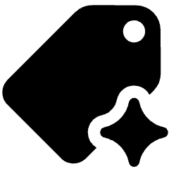 Ai Tagging Spark Icon from Ultimate Bold Set