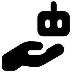 Ai Tools Robot Icon from Ultimate Bold Set