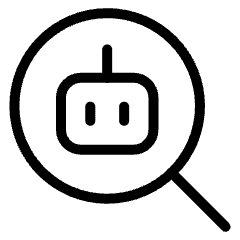 Ai Upscale Robot Icon from Ultimate Light Set