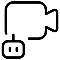 Ai Video Camera Robot Icon from Ultimate Light Set