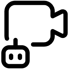 Ai Video Camera Robot Icon from Ultimate Regular Set