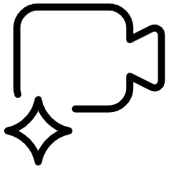 Ai Video Camera Spark Icon from Ultimate Light Set