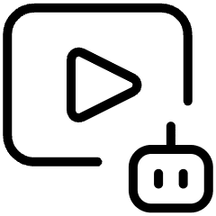 Ai Video Robot Icon from Ultimate Light Set