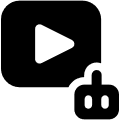 Ai Video Robot Icon from Ultimate Bold Set