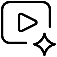 Ai Video Spark Icon from Ultimate Light Set