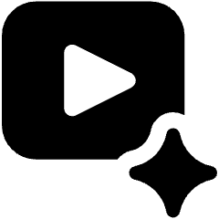 Ai Video Spark Icon from Ultimate Bold Set