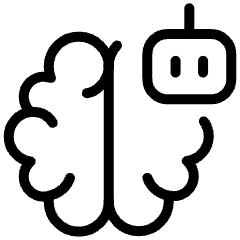 Artificial Intelligence Robot Icon from Ultimate Light Set