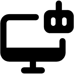 Computer Ai Robot Icon from Ultimate Bold Set