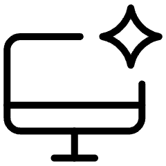 Computer Ai Spark Icon from Ultimate Light Set