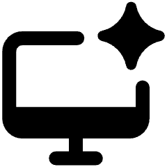 Computer Ai Spark Icon from Ultimate Bold Set