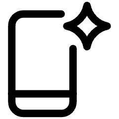 Mobile Ai Spark Icon from Ultimate Regular Set