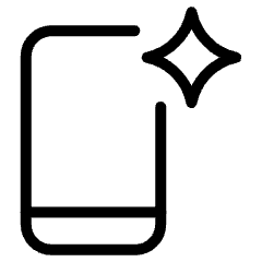 Mobile Ai Spark Icon from Ultimate Light Set