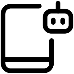 Tablet Ai Robot Icon from Ultimate Regular Set