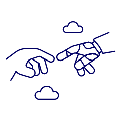 Human Ai Connection 1 Illustration from UX Line Set
