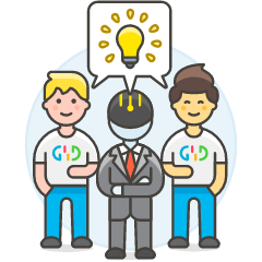 Human Ai Teamwork 2 Illustration from UX Colors Set