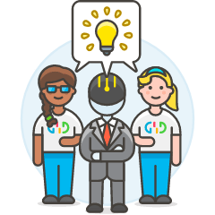 Human Ai Teamwork 3 Illustration from UX Colors Set