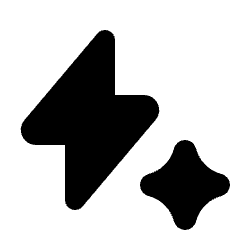 Ai Flash Fill Icon from Rounded Fill - Streamline Material Set