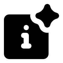 Ai Generate Insight Square Fill Icon from Rounded Fill - Streamline Material Set