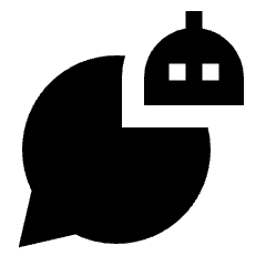 Ai Robot Chatbot Alt Fill Icon from Sharp Fill - Material Pro Set