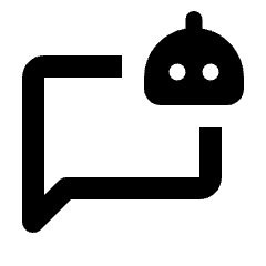 Ai Robot Chatbot Icon from Rounded Line - Material Pro Set