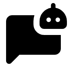 Ai Robot Chatbot Fill Icon from Rounded Fill - Streamline Material Set