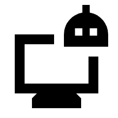 Ai Robot Computer Fill Icon from Sharp Fill - Material Pro Set