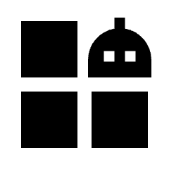 Ai Robot Generate Variation Fill Icon from Sharp Fill - Material Pro Set