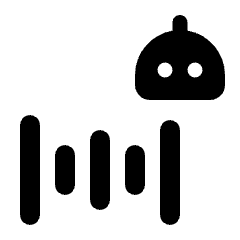 Ai Robot Generate Voice Fill Icon from Rounded Fill - Streamline Material Set