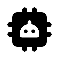 Ai Robot Microchip Fill Icon from Rounded Fill - Streamline Material Set