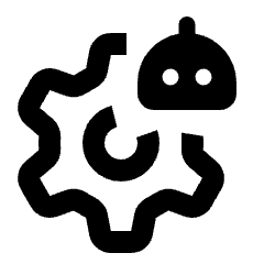 Ai Robot Setting Icon from Rounded Line - Material Pro Set