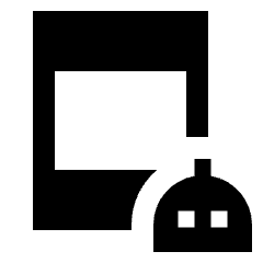 Ai Robot Tablet Fill Icon from Sharp Fill - Material Pro Set