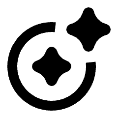 Ai Smart Assistant Circle Icon from Rounded Line - Material Pro Set