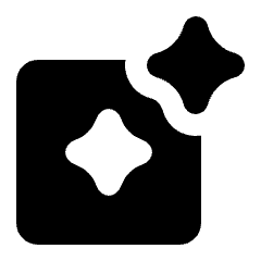 Ai Smart Assistant Square Fill Icon from Rounded Fill - Streamline Material Set