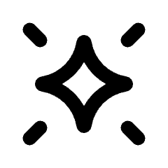 Ai Spark Icon from Rounded Line - Material Pro Set