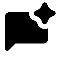 Ai Spark Chatbot Fill Icon from Rounded Fill - Streamline Material Set