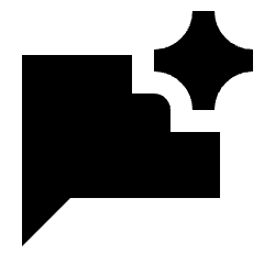 Ai Spark Chatbot Fill Icon from Sharp Fill - Material Pro Set