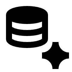 Ai Spark Database Fill Icon from Sharp Fill - Material Pro Set