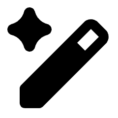 Ai Spark Edit Fill Icon from Rounded Fill - Streamline Material Set