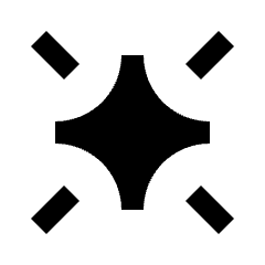 Ai Spark Fill Icon from Sharp Fill - Material Pro Set