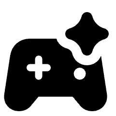 Ai Spark Gaming Fill Icon from Rounded Fill - Streamline Material Set