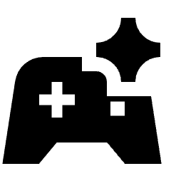 Ai Spark Gaming Fill Icon from Sharp Fill - Material Pro Set