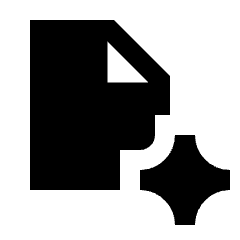 Ai Spark Generate Document Fill Icon from Sharp Fill - Material Pro Set