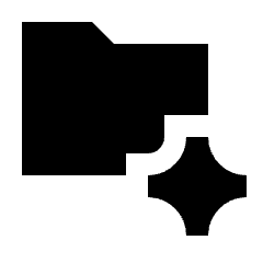 Ai Spark Generate Folder Fill Icon from Sharp Fill - Material Pro Set